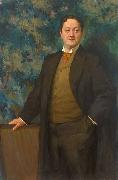 Portrait des Kammersangers Paul Knupfer Heinrich Hellhoff